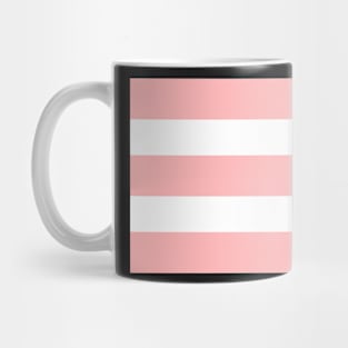 Strips - pink and white. Mug